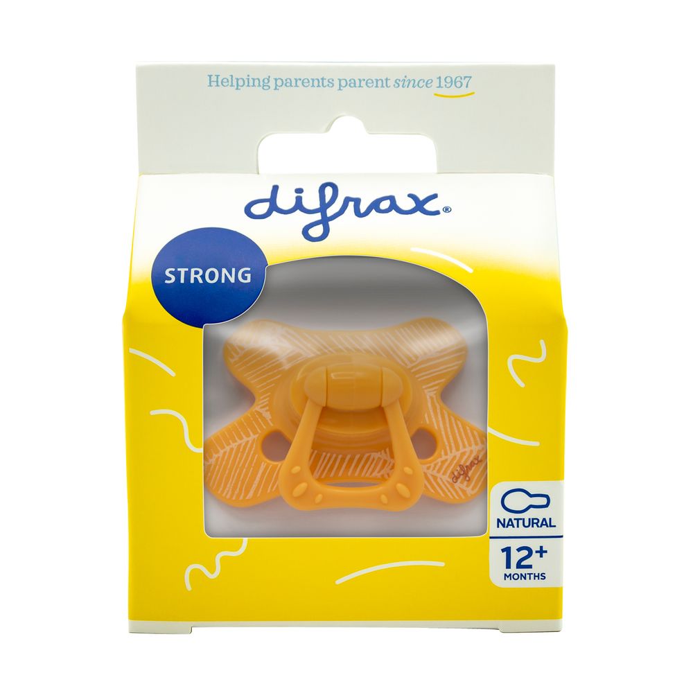 Difrax Fopspeen Natural 12+ M Apricot veins