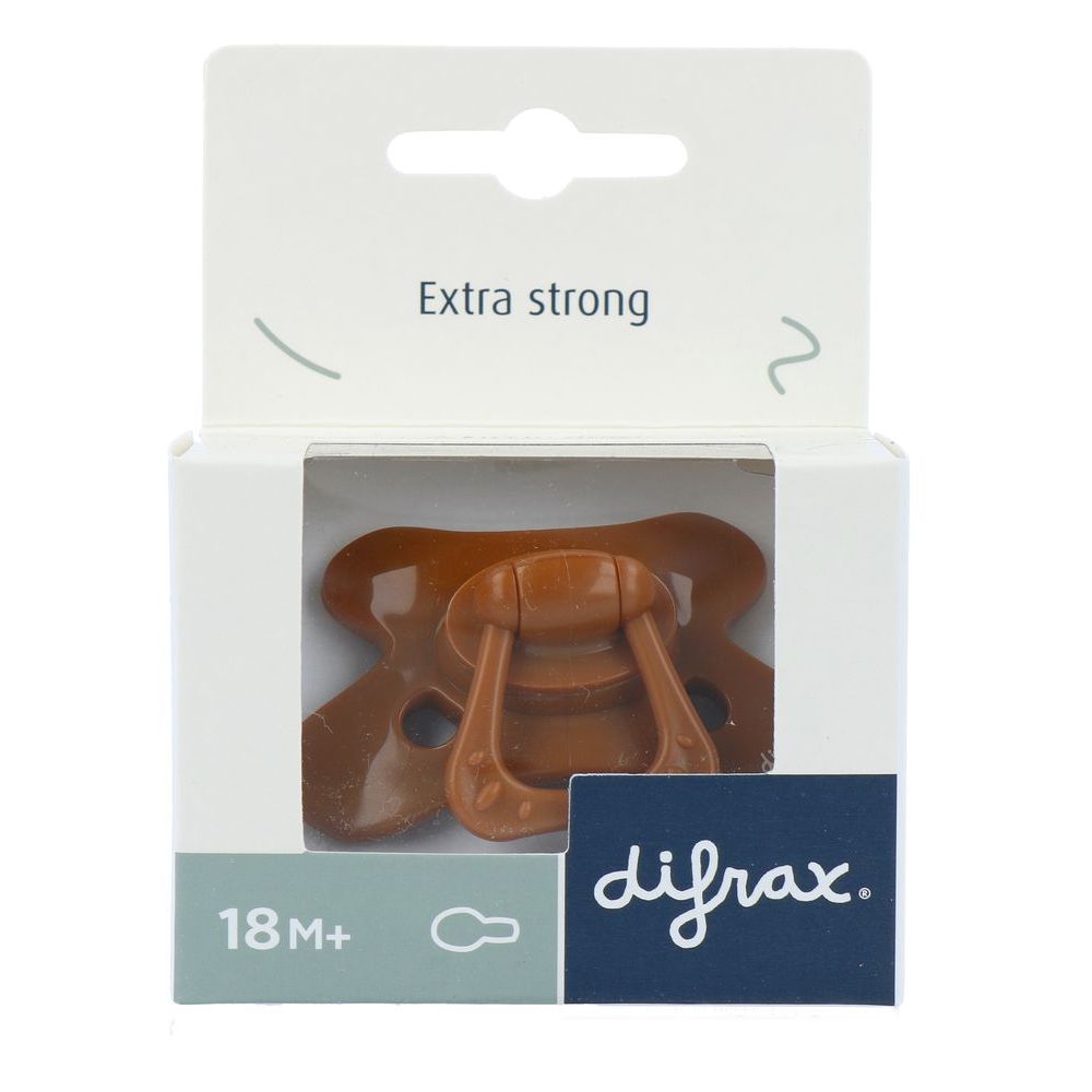 Difrax Natural Fopspeen 18+m Uni Cinnamon