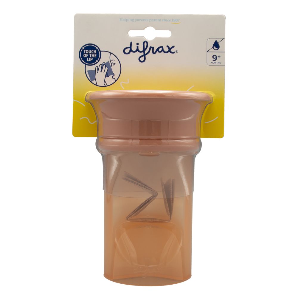 Difrax Anti Lek 360 Beker Peachy