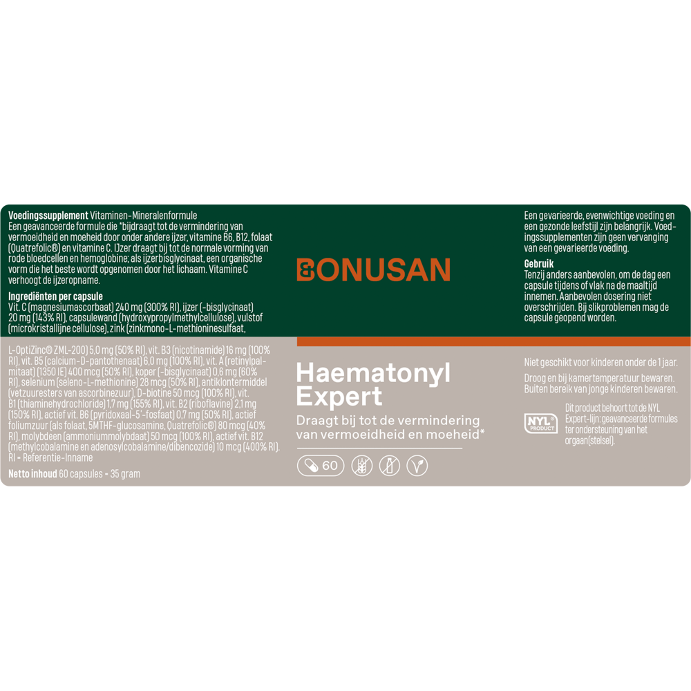 Bonusan Haematonyl expert 60 capsules