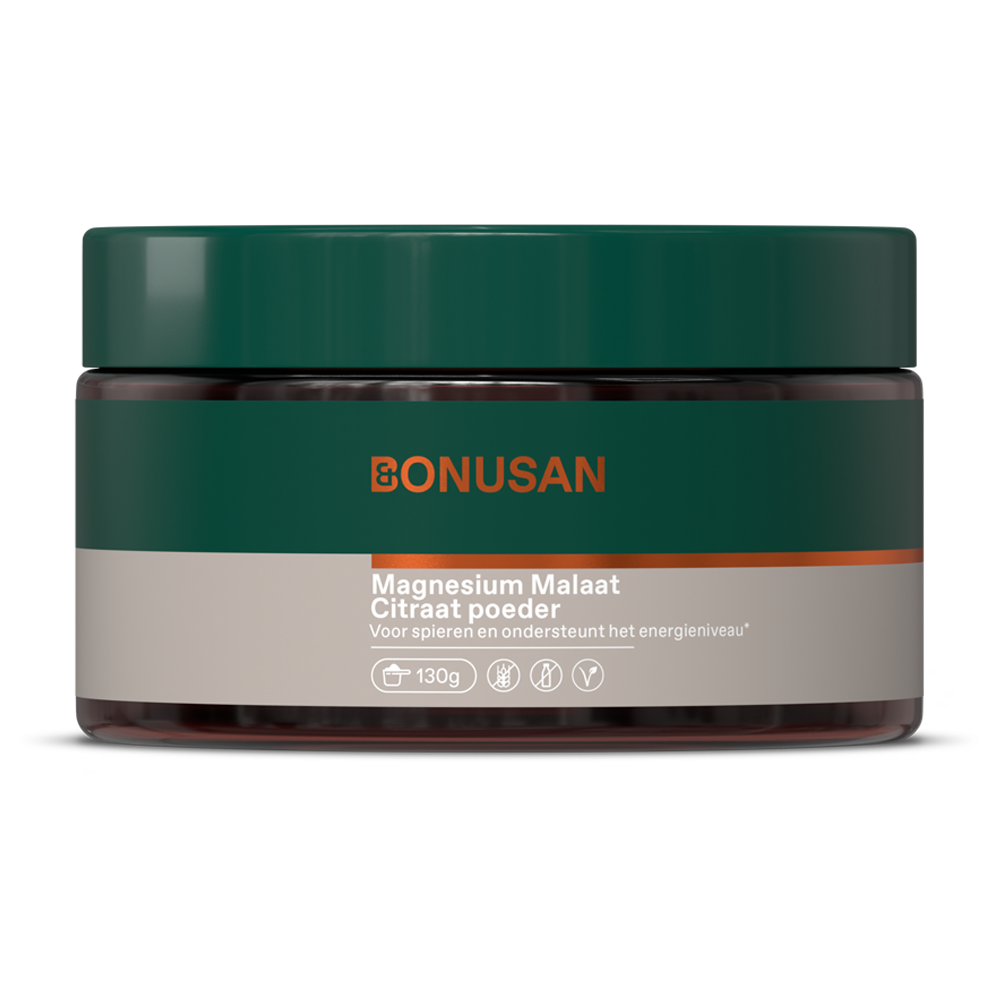 Bonusan Magnesium malaat citraat poeder 130 gram