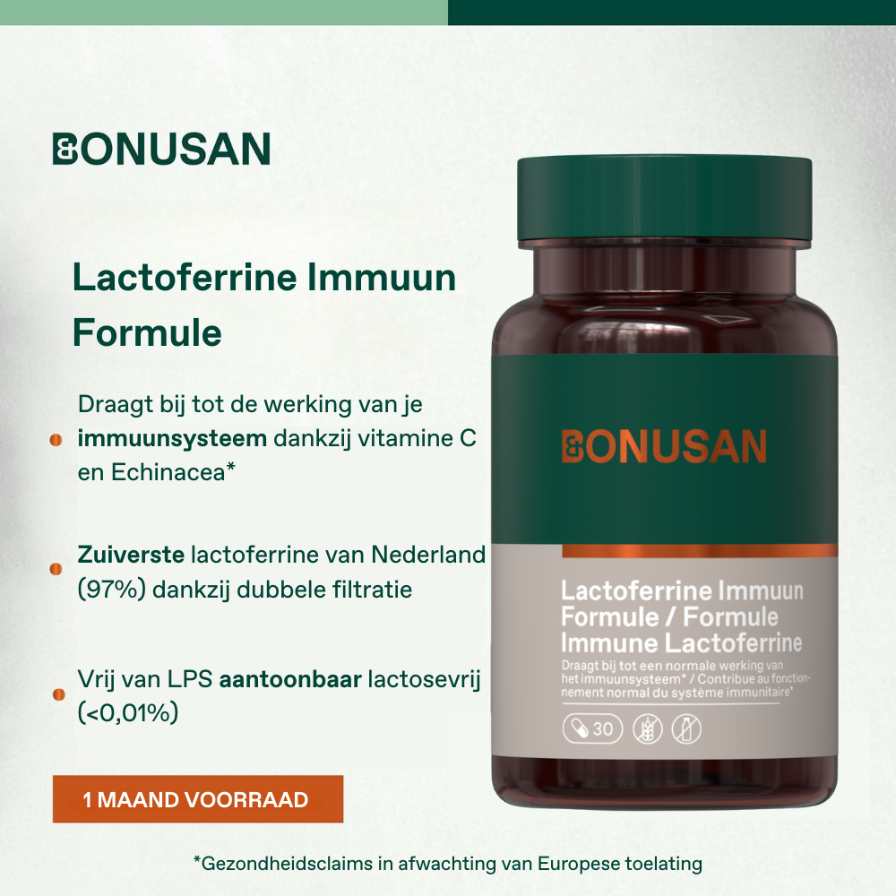 Bonusan Lactoferrine Immuun formule 30 capsules