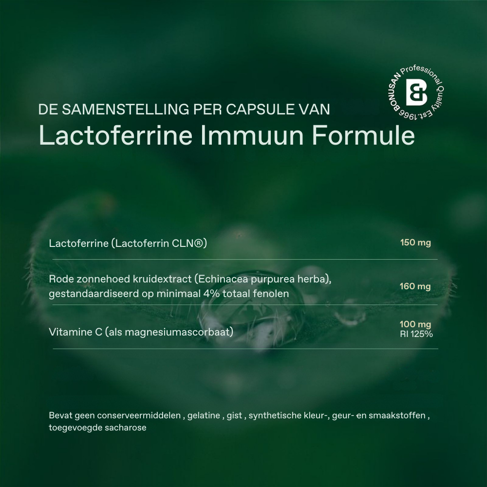 Bonusan Lactoferrine Immuun formule 30 capsules