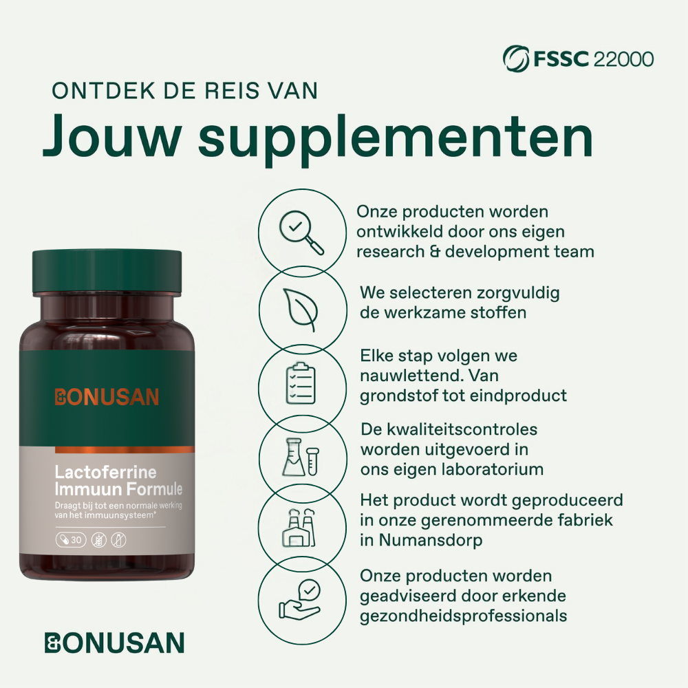 Bonusan Lactoferrine Immuun formule 30 capsules