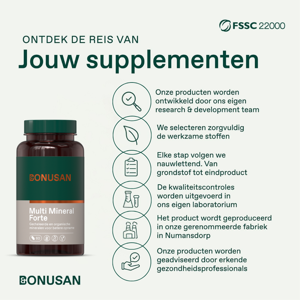 Bonusan Multi mineral forte 60 tabletten