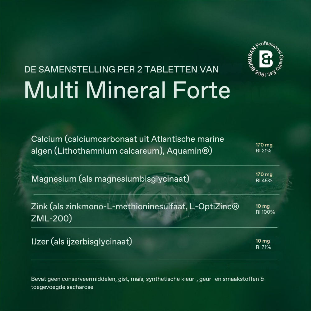 Bonusan Multi mineral forte 60 tabletten
