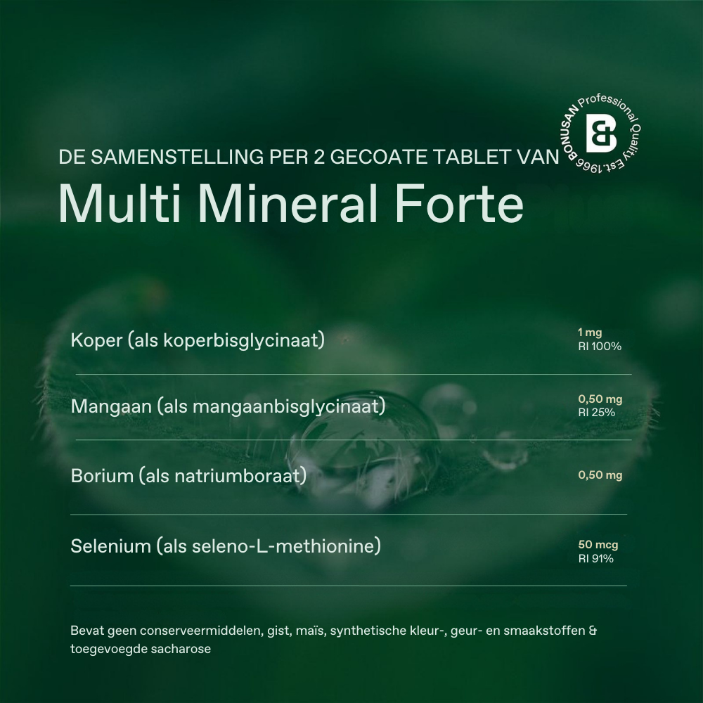 Bonusan Multi mineral forte 60 tabletten