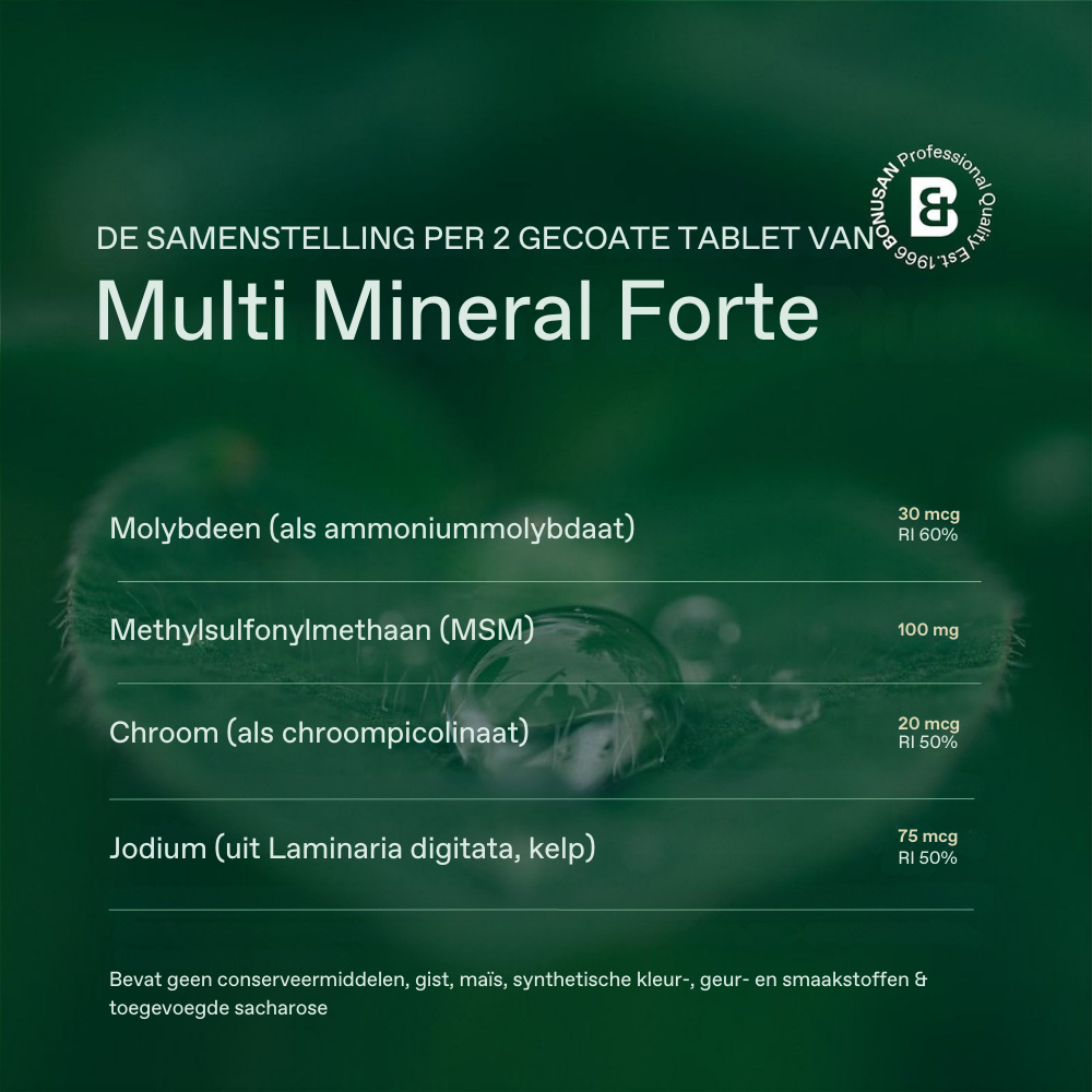 Bonusan Multi mineral forte 60 tabletten