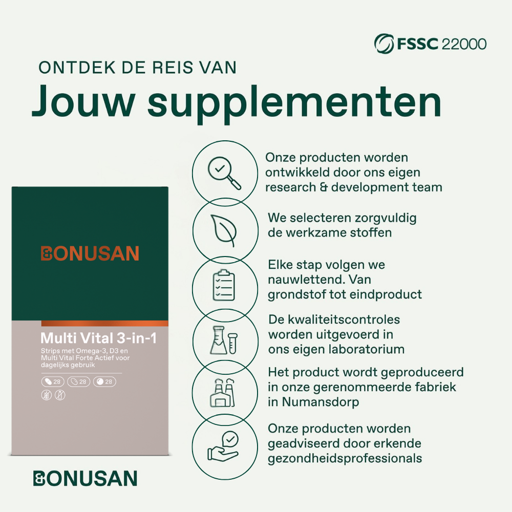 Bonusan Multi vital 3-in-1 28 dagdoses