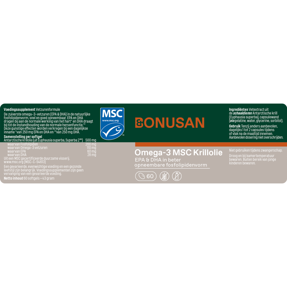 Bonusan Omega 3 krill olie