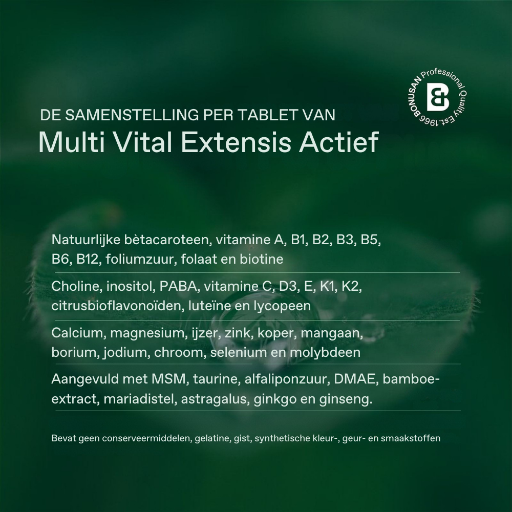 Bonusan Multi Vital Extensis Actief 90 tabletten