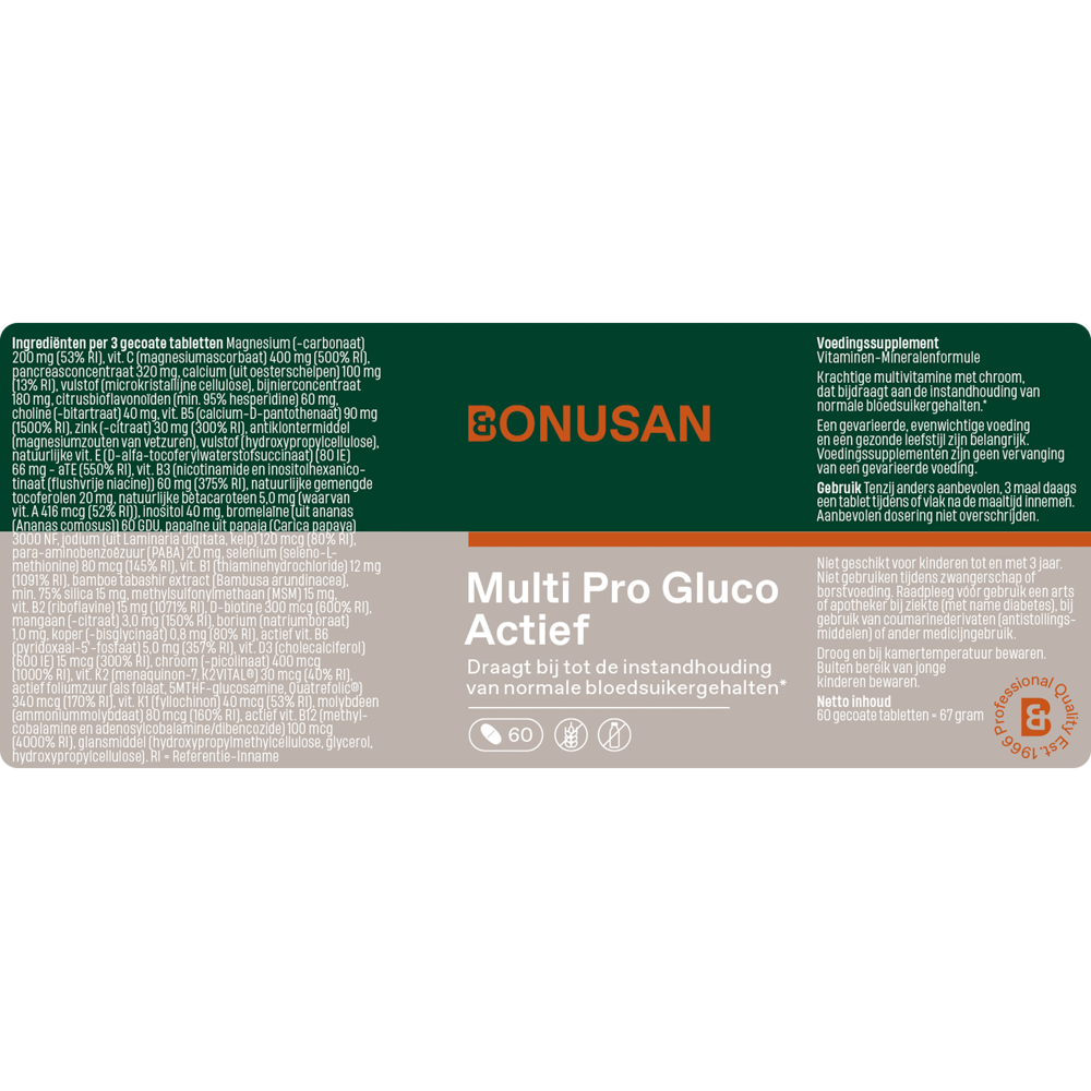 Bonusan Multi Pro Gluco Actief