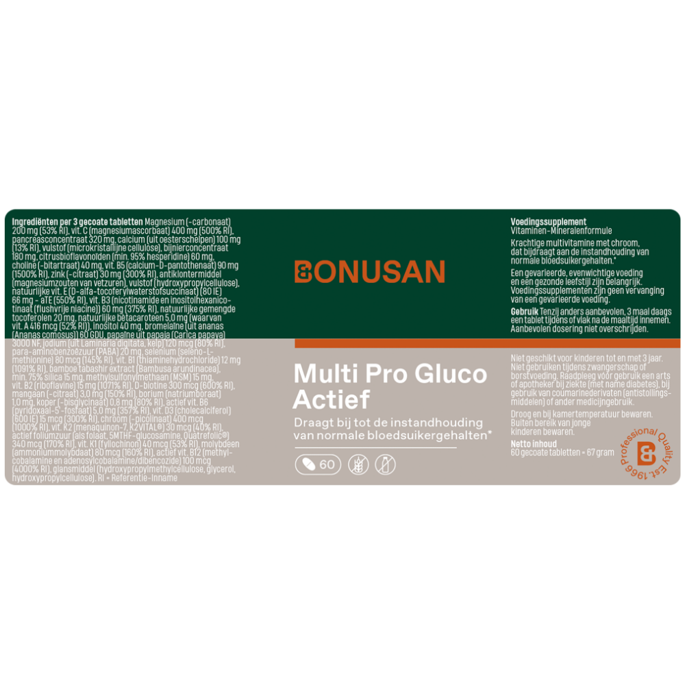 Bonusan Multi Pro Gluco Actief