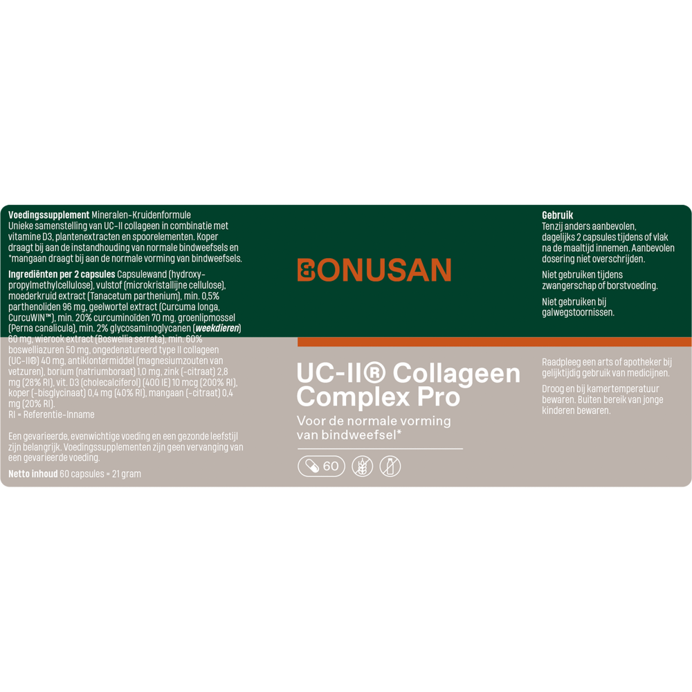 Bonusan UC-II® Collageen Complex Pro 60 capsules