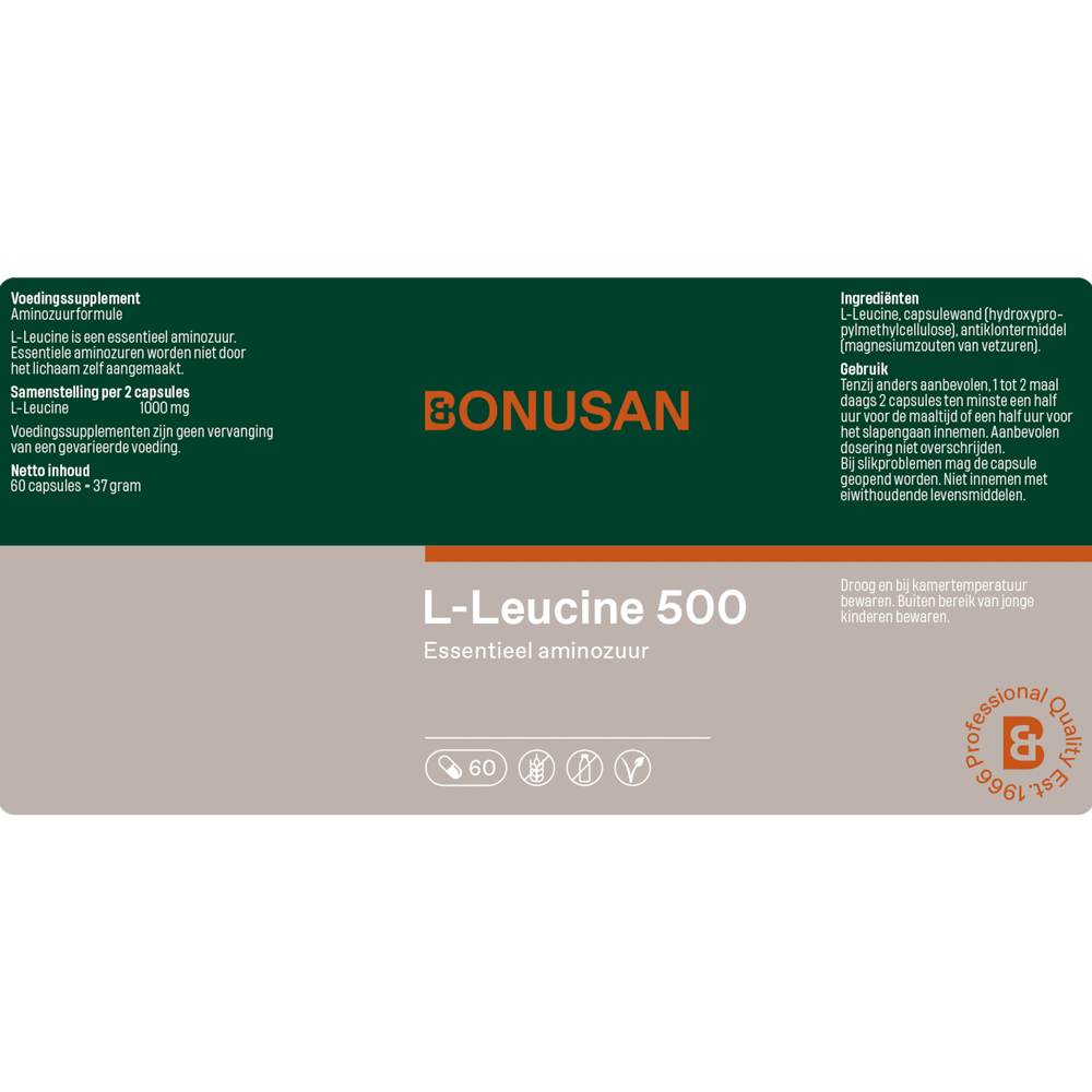 Bonusan L-leucine 500 60 capsules