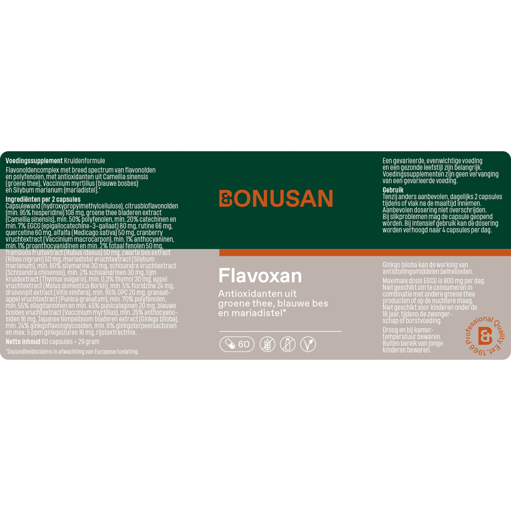 Bonusan Flavoxan 60 vcaps