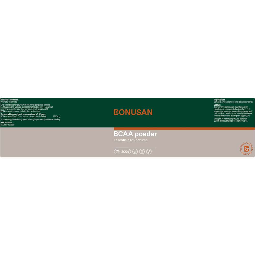 Bonusan BCAA poeder 200 gram
