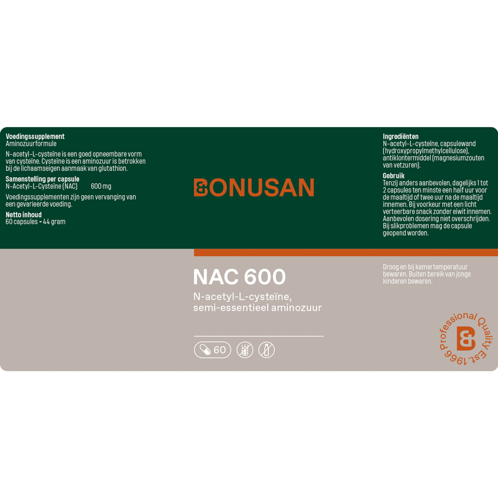 Bonusan NAC 600 60 capsules