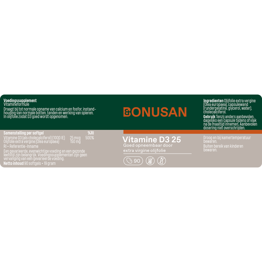Bonusan Vitamine D3 25