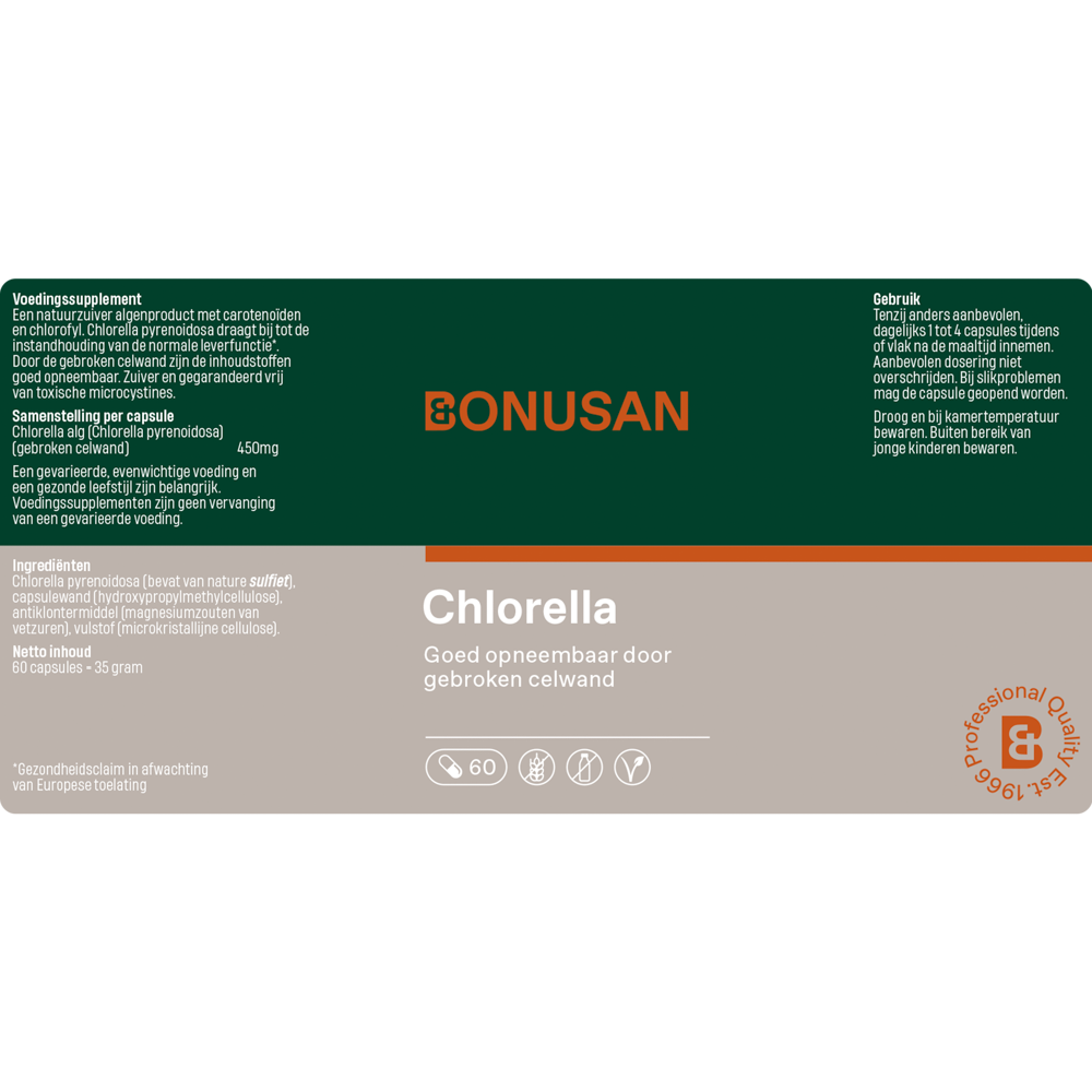 Bonusan Chlorella 60 capsules