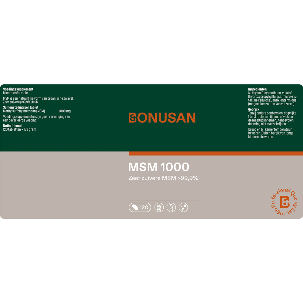Bonusan MSM 1000 120 tabletten