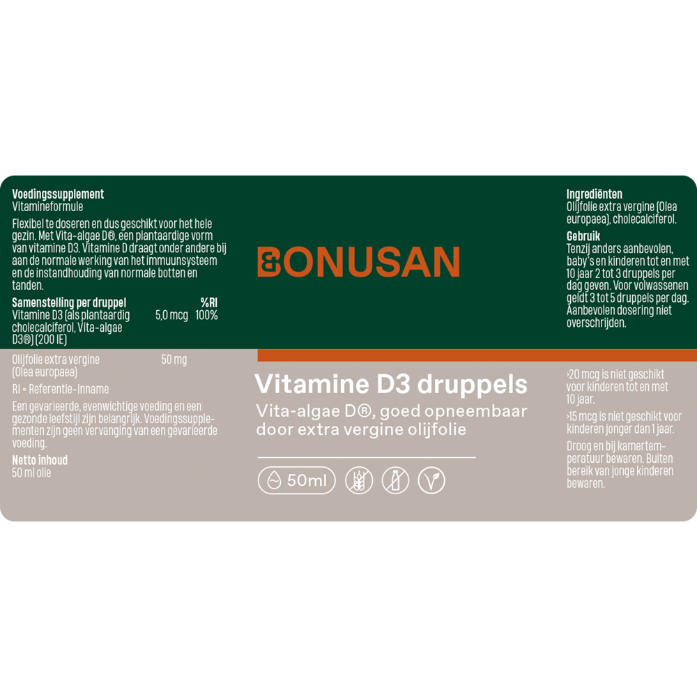 Bonusan Vitamine D3 druppels 50 ml