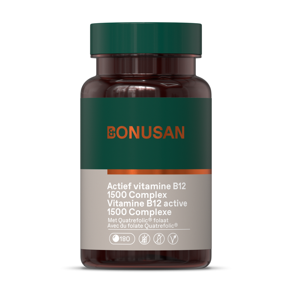 Bonusan Vitamine B12 actief 1500 mcg België 180 tabletten