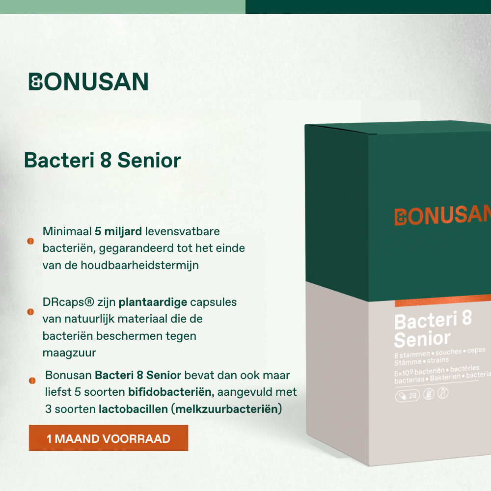 Bonusan Bacteri 8 senior 28 capsules