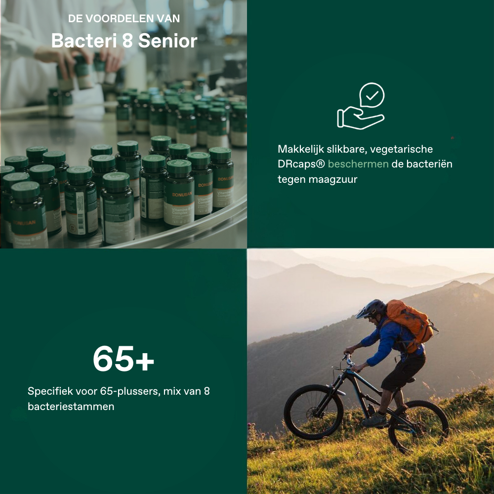 Bonusan Bacteri 8 senior 28 capsules