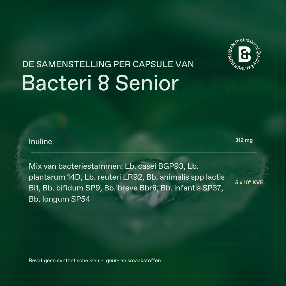 Bonusan Bacteri 8 senior 28 capsules