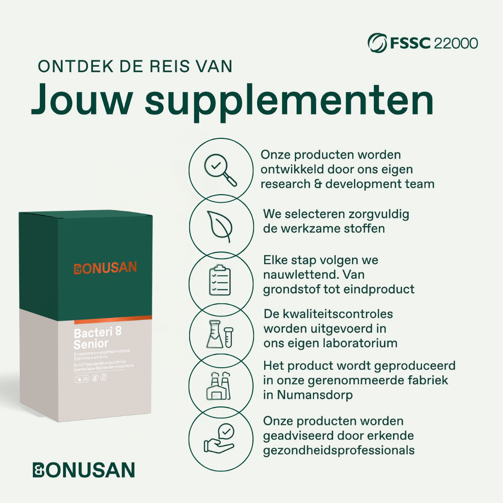 Bonusan Bacteri 8 senior 28 capsules