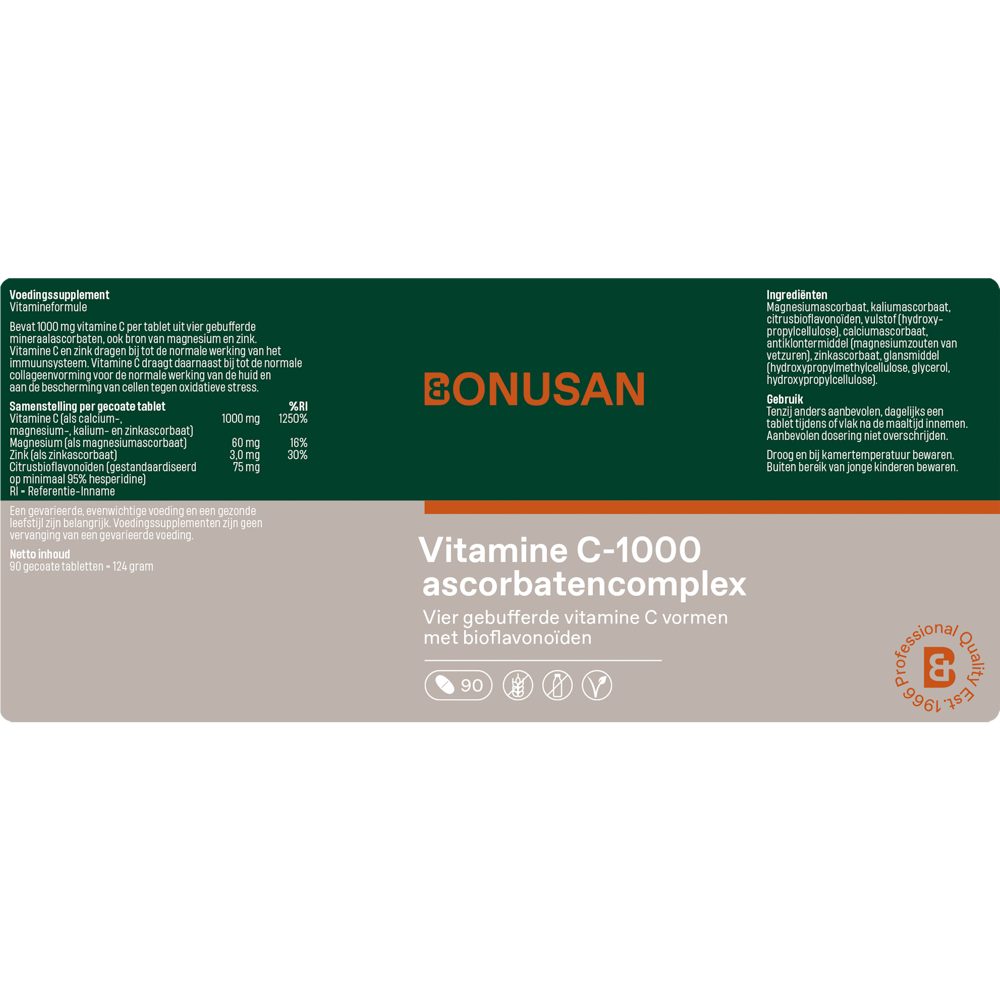 Bonusan Vitamine C-1000 ascorbaten