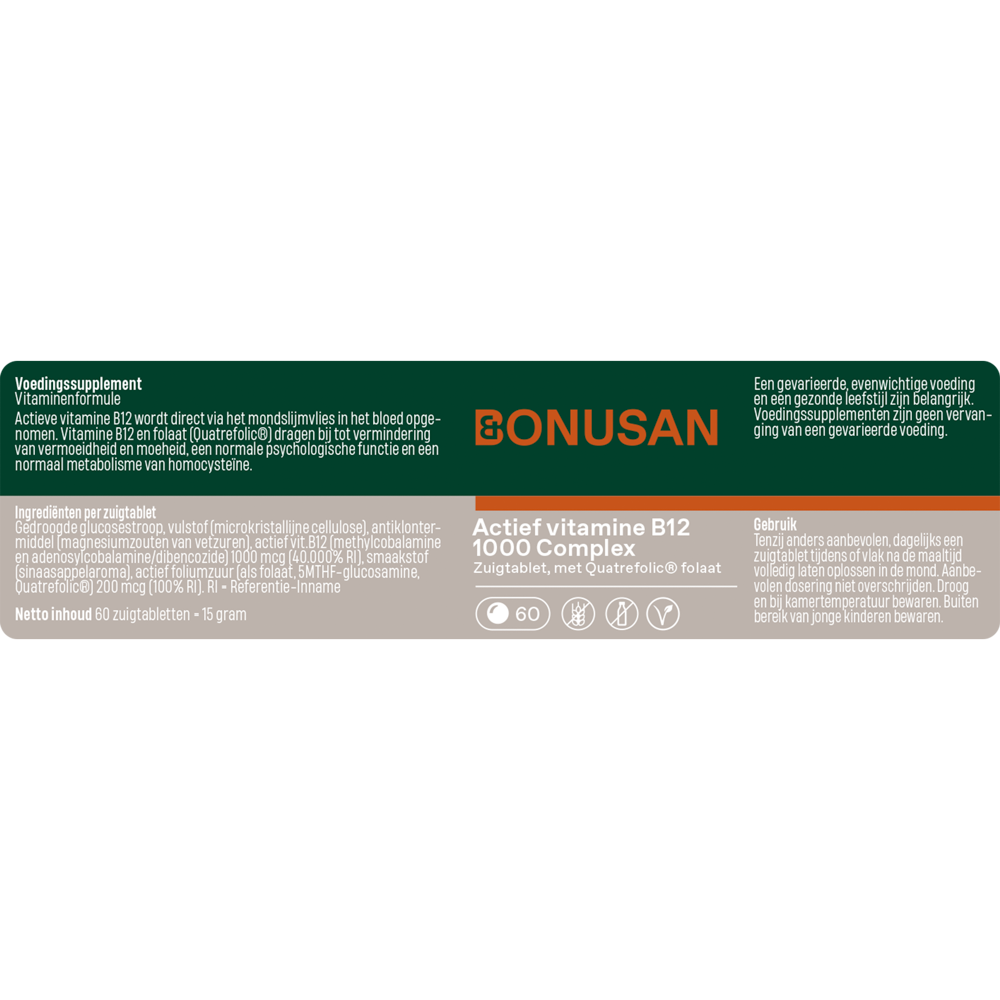 Bonusan Actief vitamine B12 1000 Complex