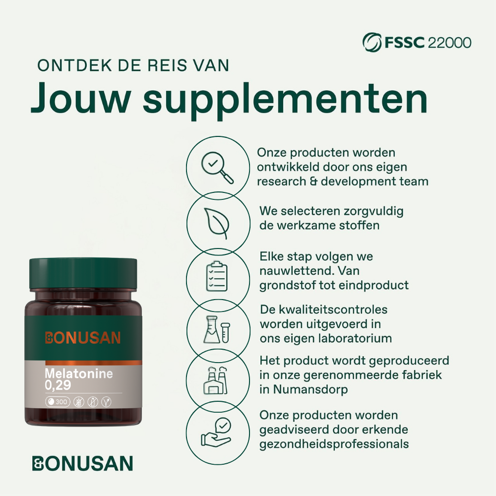 Bonusan Melatonine 0.29 300 tabletten