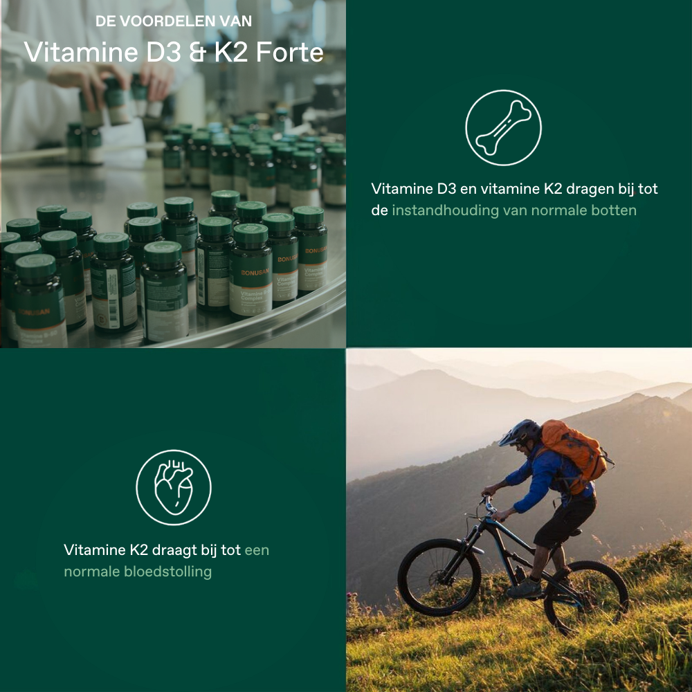 Bonusan Vitamine D3 & K2 Forte