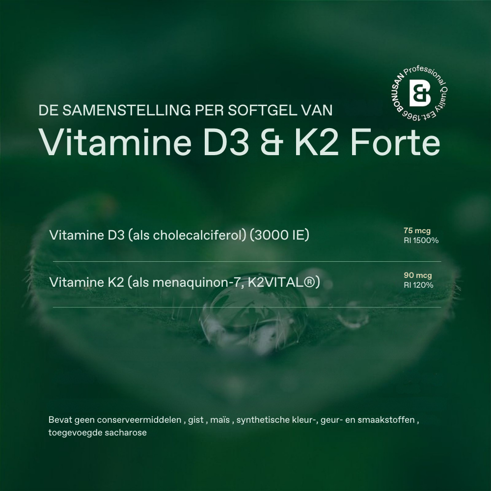 Bonusan Vitamine D3 & K2 Forte