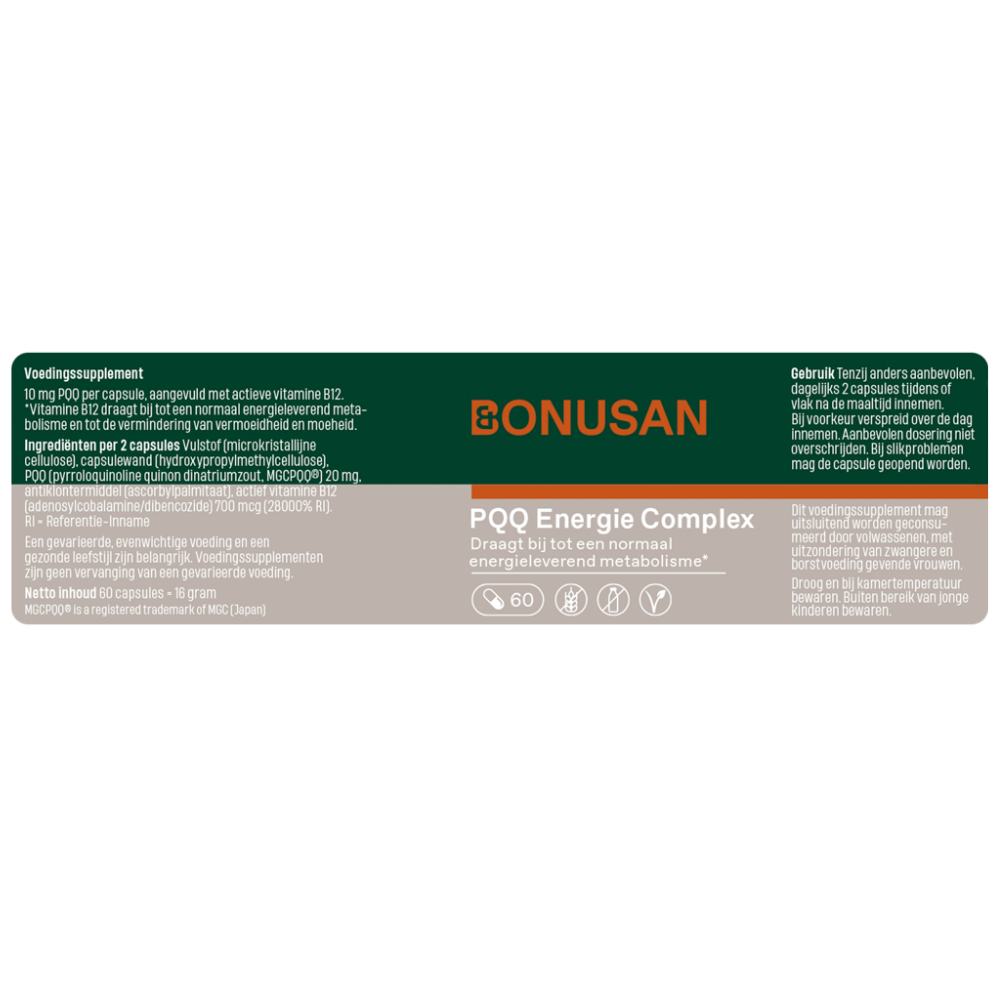 Bonusan PQQ Energie Complex 60 vcaps