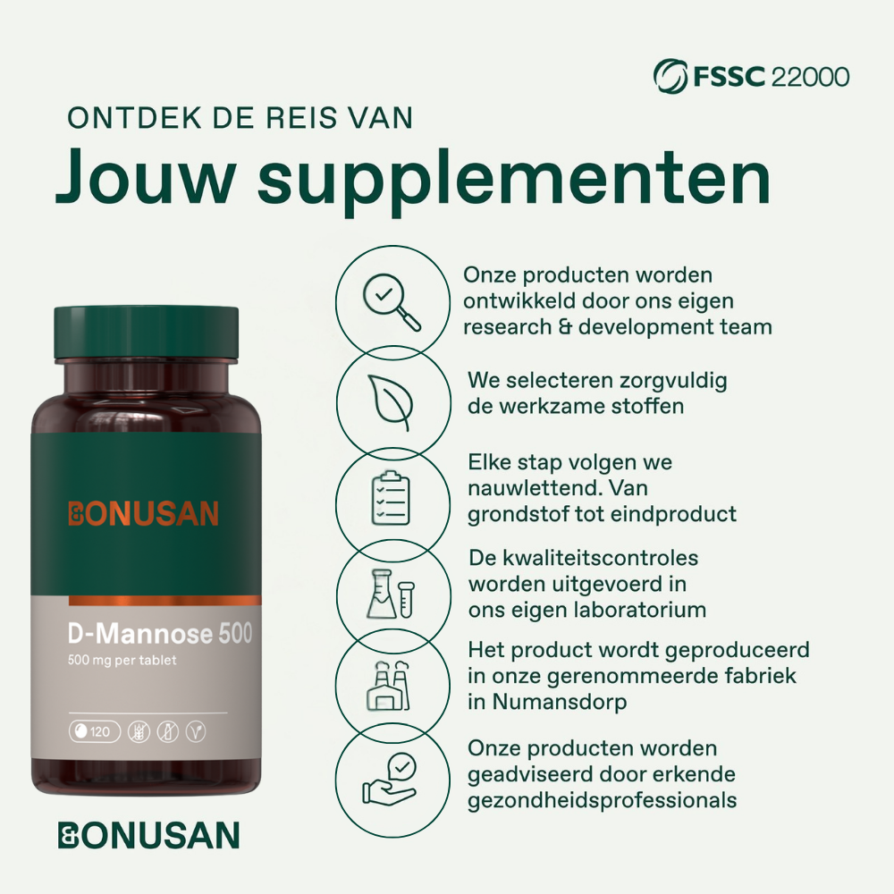 Bonusan D-Mannose 500 120 tabletten