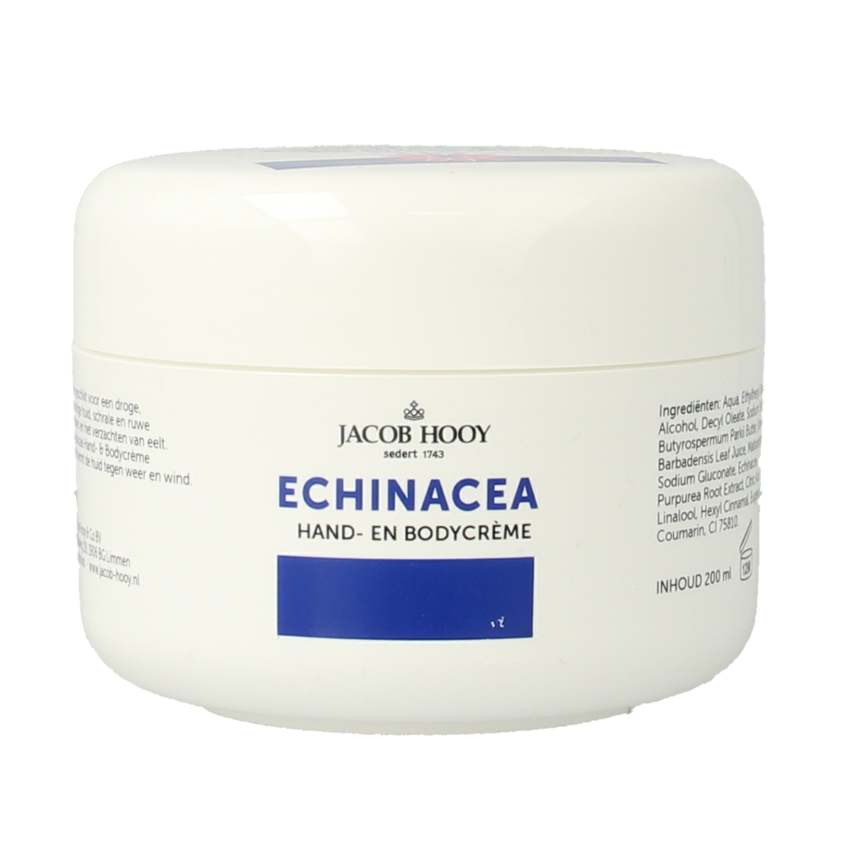 Jacob Hooy Echinacea/aloe vera hand en bodycreme 200 ml