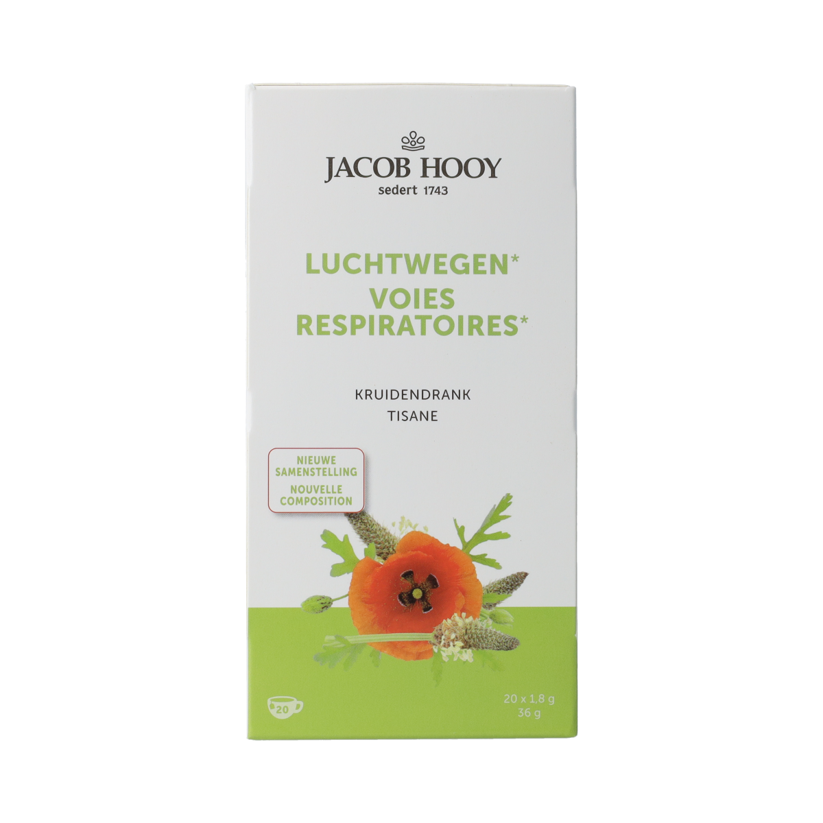 Jacob Hooy Gezonde luchtwegen thee 20 zakjes