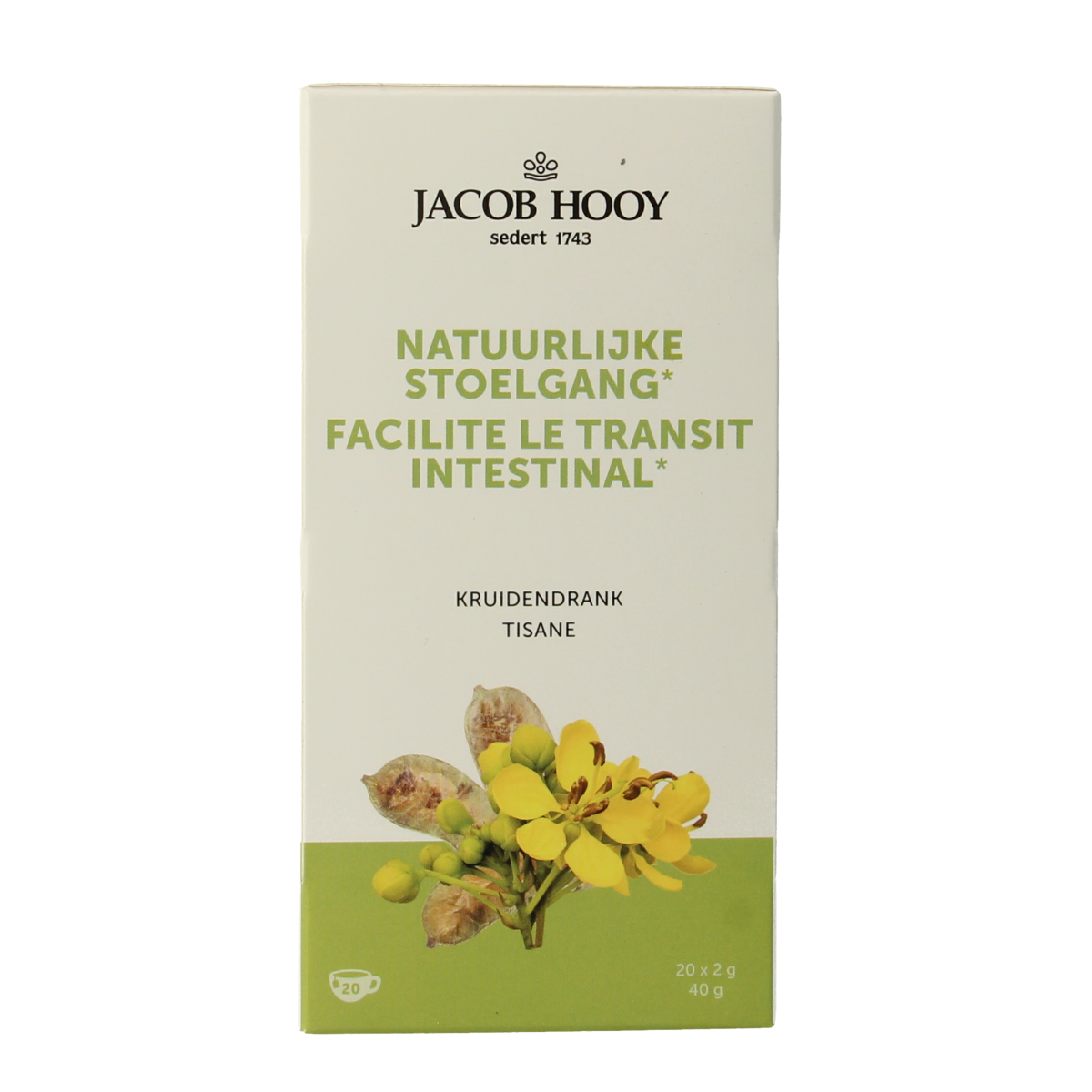 Jacob Hooy Natuurlijke stoelgangsthee 20 zakjes