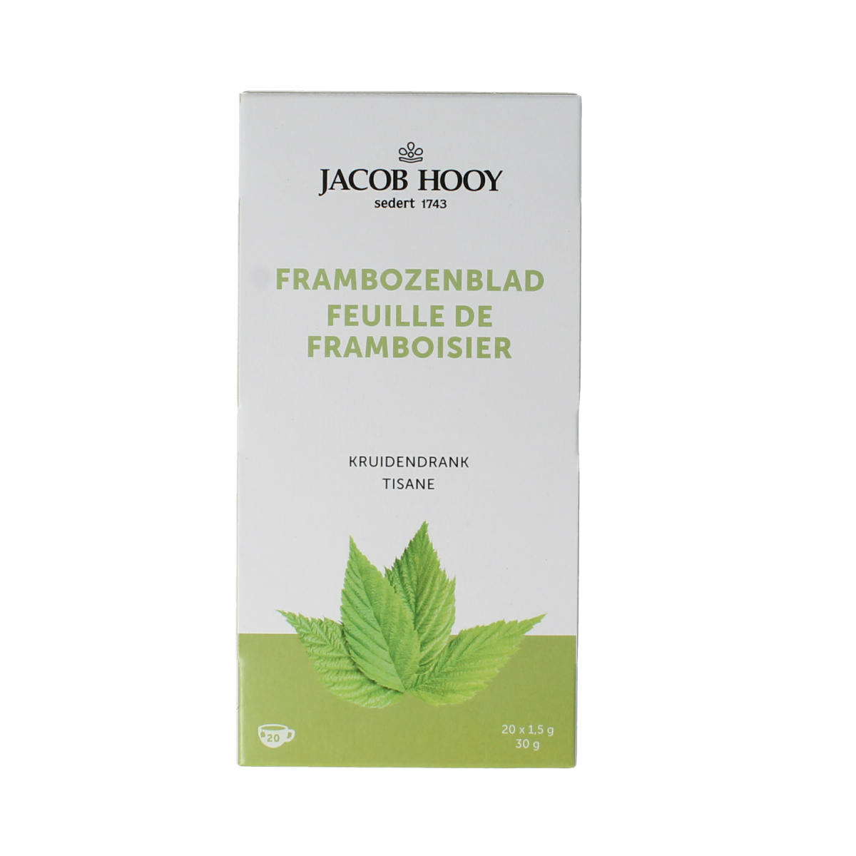 Jacob Hooy Kruidendrank frambozenblad 20 zakjes