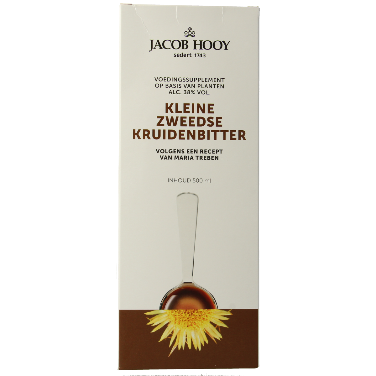 Jacob Hooy Zweedse kruidenbitter groot 500 ml
