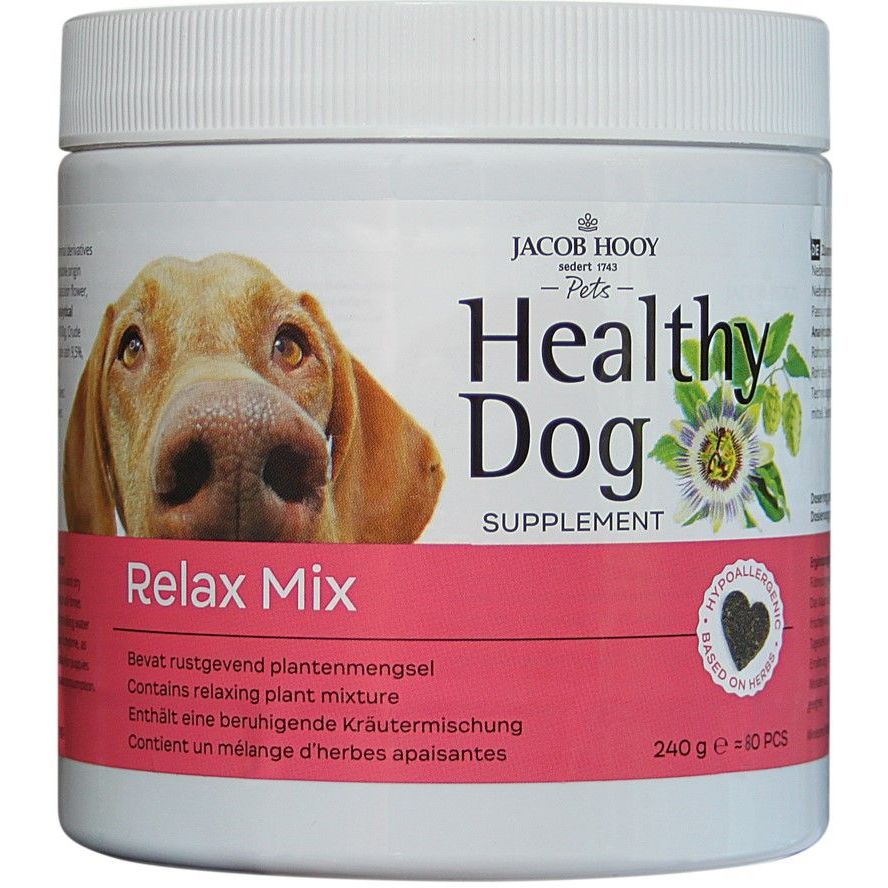 Jacob Hooy Pets Healthy dog relax mix 80 stuks