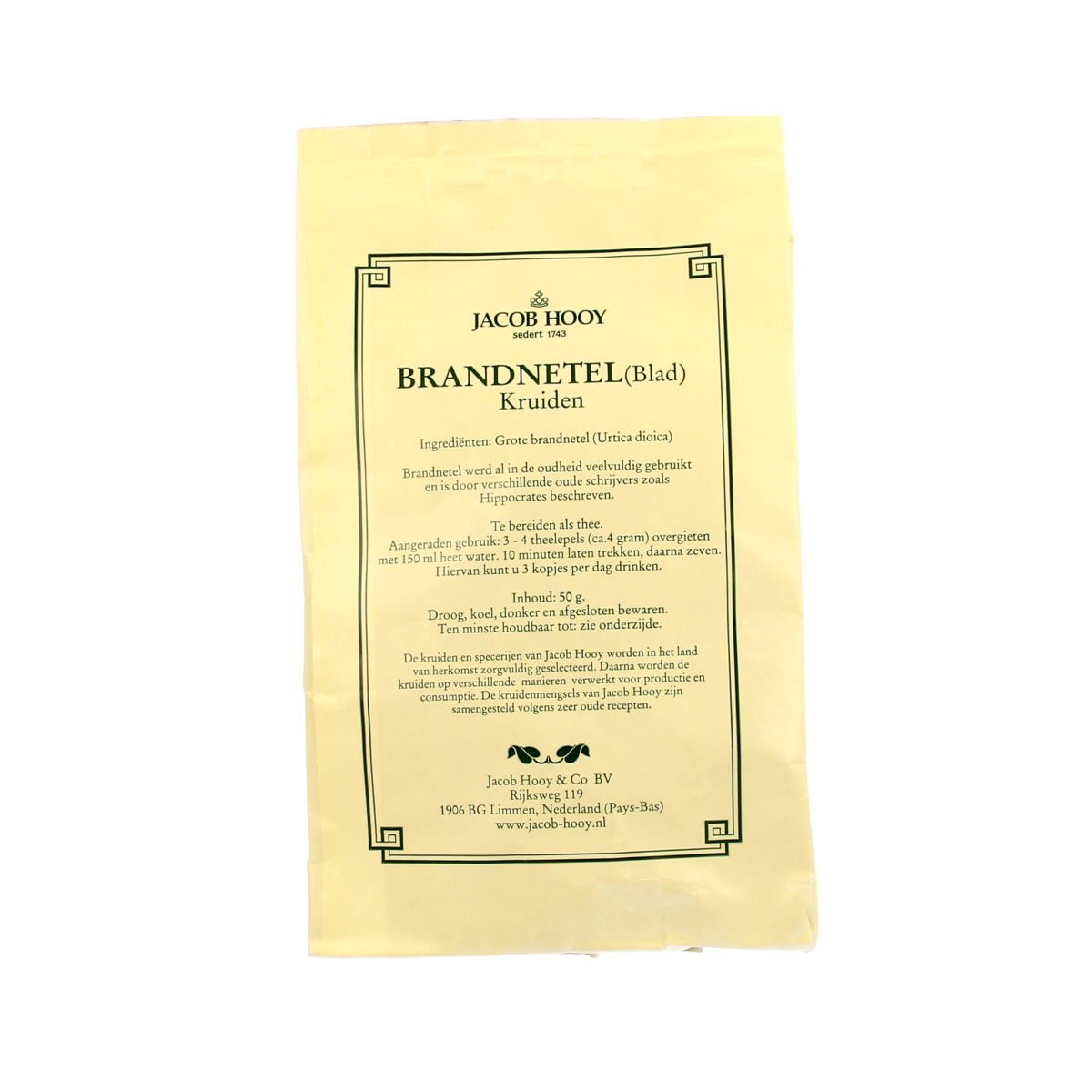 Jacob Hooy Brandnetelblad thee 50 gram