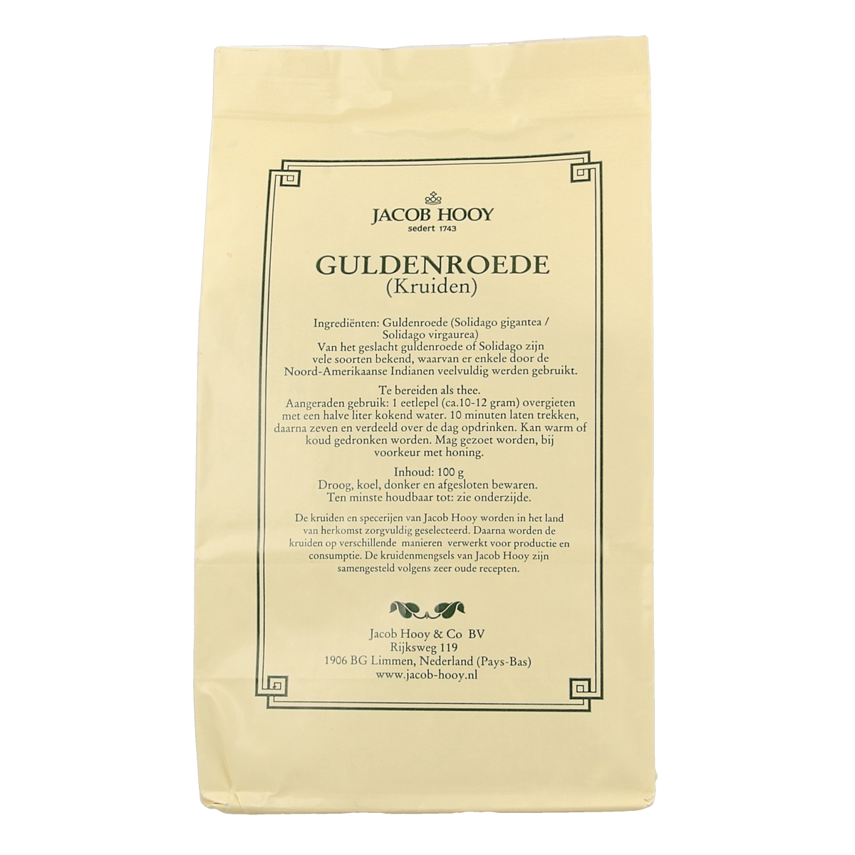 Jacob Hooy Guldenroede 100 gram