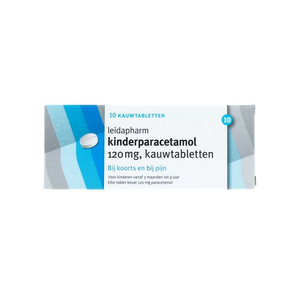 Leidapharm Kind Paracetamol Kauwtabletten 120mg 10 tb