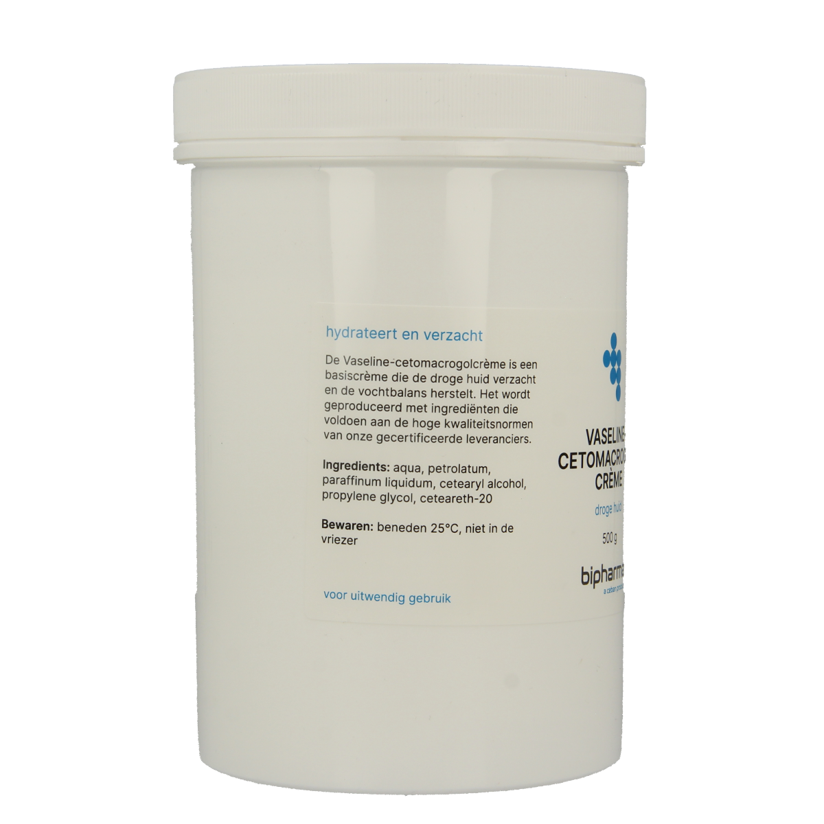 Bipharma Vaselinecetomacrogolcreme 500 gram