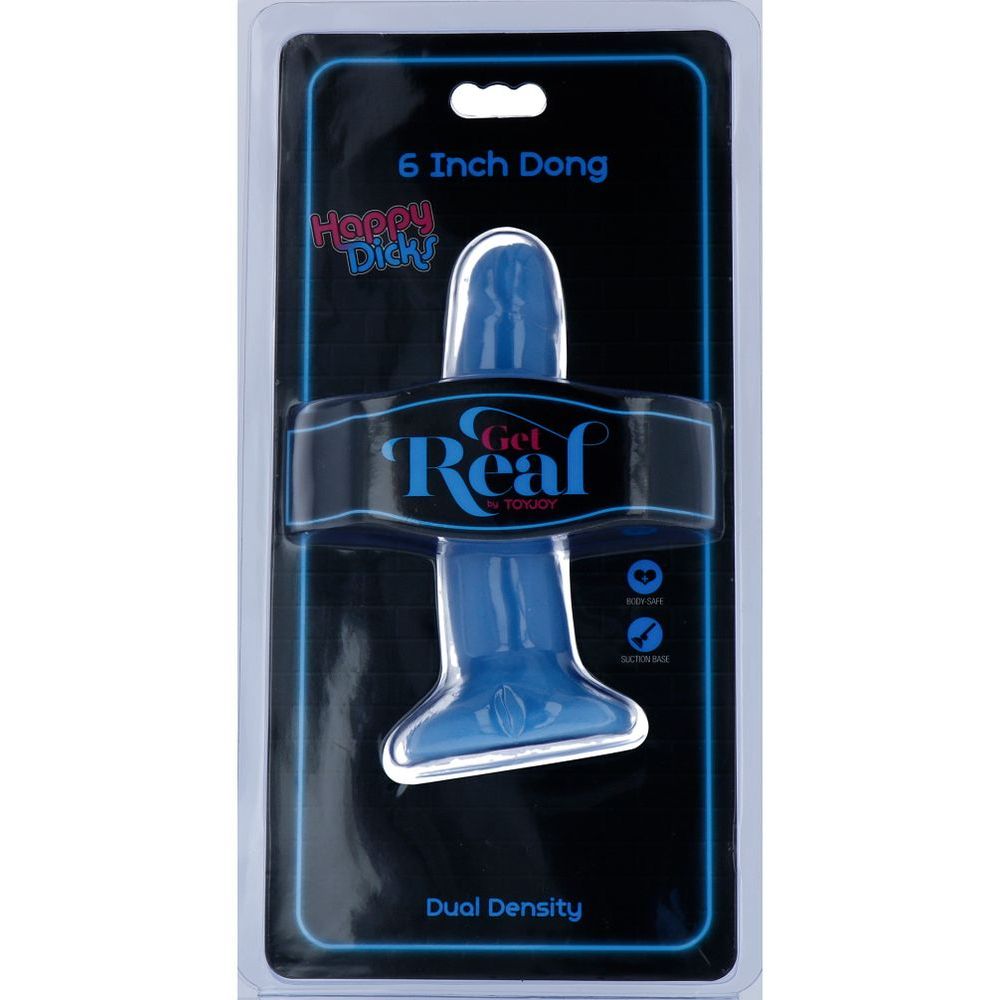 Eros Toyjoy Dildo Happy Dicks Dong Blauw 6 inch 1 st - Ero