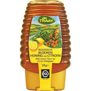 De Traay Bloemenhoning met citroen knijpfles 365 gram